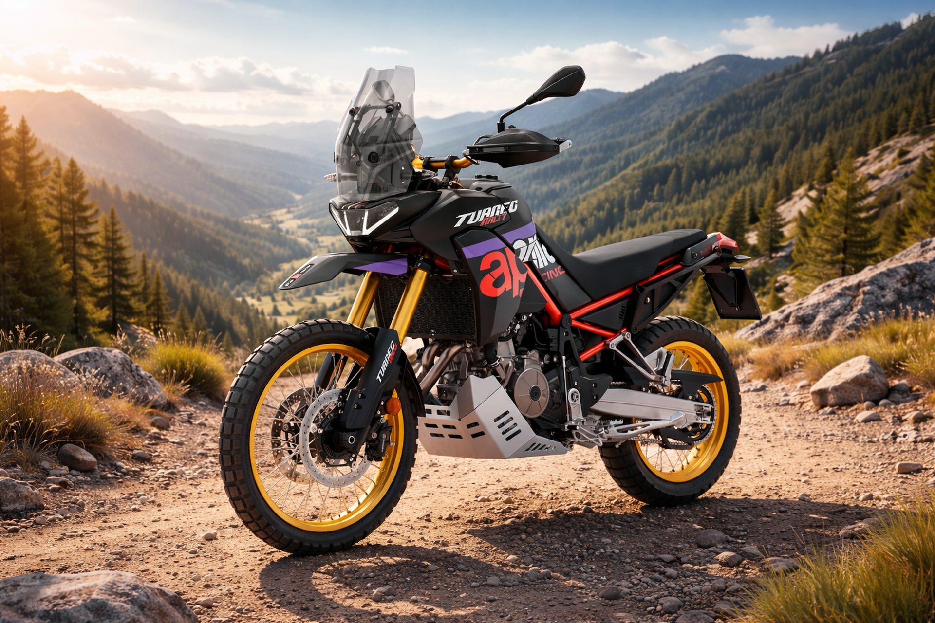 Aprilia Tuareg 457, moto adventure trail bicilindrica A2